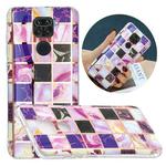 For Xiaomi Redmi Note 9 Flat Plating Splicing Gilding Protective Case(Square Color Matching)