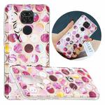 For Xiaomi Redmi Note 9 Flat Plating Splicing Gilding Protective Case(Round Color Matching)