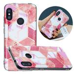 For Xiaomi Redmi 6 Pro / Mi A2 Lite Flat Plating Splicing Gilding Protective Case(Cherry Glitter)