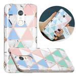 For Xiaomi Redmi 5 Plus / Note 5 Flat Plating Splicing Gilding Protective Case(Blue White Green Pink)