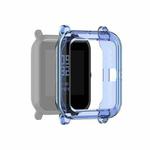 For Amazfit Pop Half-coverage TPU Protective Case Cover(Blue)