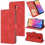 For Xiaomi Redmi 8A Fantasy Classic Skin-feel Calfskin Texture Magnetic Buckle Horizontal Flip PU Leather Case with Holder & Card Slot & Wallet(Red)