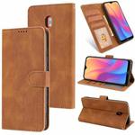 For Xiaomi Redmi 8A Fantasy Classic Skin-feel Calfskin Texture Magnetic Buckle Horizontal Flip PU Leather Case with Holder & Card Slot & Wallet(Brown)