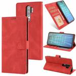 For Xiaomi Redmi Note 8 Pro Fantasy Classic Skin-feel Calfskin Texture Magnetic Buckle Horizontal Flip PU Leather Case with Holder & Card Slot & Wallet(Red)