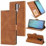 For Xiaomi Redmi Note 8 Pro Fantasy Classic Skin-feel Calfskin Texture Magnetic Buckle Horizontal Flip PU Leather Case with Holder & Card Slot & Wallet(Brown)