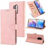 For OnePlus 8 Pro Fantasy Classic Skin-feel Calfskin Texture Magnetic Buckle Horizontal Flip PU Leather Case with Holder & Card Slot & Wallet(Rose Gold)