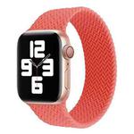 Single-turn Woven Pattern Silicone Watch Band For Apple Watch Series 7 41mm / 6 & SE & 5 & 4 40mm / 3 & 2 & 1 38mm, Size:S(Watermelon Red)