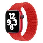 Single-turn Woven Pattern Silicone Watch Band For Apple Watch Series 7 41mm / 6 & SE & 5 & 4 40mm / 3 & 2 & 1 38mm, Size:S(Red)