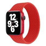 Single-turn Woven Pattern Silicone Watch Band For Apple Watch Series 7 41mm / 6 & SE & 5 & 4 40mm / 3 & 2 & 1 38mm, Size:M(Red)