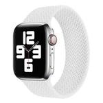 Single-turn Woven Pattern Silicone Watch Band For Apple Watch Series 7 41mm / 6 & SE & 5 & 4 40mm / 3 & 2 & 1 38mm, Size:M(White)