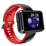 T91 1.4 inch IPS Color Screen IPX6 Waterproof Smart Watch with TWS Bluetooth 5.0 Earphone, Support Sleep Monitor / Heart Rate Monitor / Blood Pressure Monitoring, Style:Silicone Strap(Red)