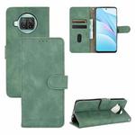 For Xiaomi Mi 10T Lite 5G Solid Color Skin Feel Magnetic Buckle Horizontal Flip Calf Texture PU Leather Case with Holder & Card Slots & Wallet(Green)