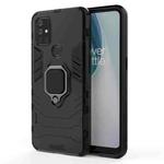 For OnePlus Nord N10 5G PC + TPU Shockproof Protective Case with Magnetic Ring Holder(Black)