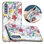 For Huawei P20 Pro Flat Plating Splicing Gilding Protective Case(Tropical Rainforest Color Matching)