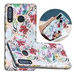 For Huawei P30 Lite Flat Plating Splicing Gilding Protective Case(Tropical Rainforest Color Matching)