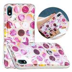 For Huawei Y5 (2019) Flat Plating Splicing Gilding Protective Case(Round Color Matching)