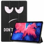 For Lenovo Tab P11 Pro (TB-XJ706F) Custer Painted Pattern Horizontal Flip Smart Flat PU Leather Case with Sleep / Wake-up Function & 3-Fold Holder(Big Eye ME)