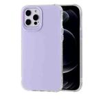 TPU + Acrylic Anti-fall Mirror Phone Protective Case For iPhone 12 / 12 Pro(Light Purple)