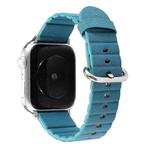 Loop Stripes Watch Band with Iron Buckle For Apple Watch Series 7 41mm / 6 & SE & 5 & 4 40mm / 3 & 2 & 1 38mm(Sky Blue)