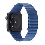 Two Loop Magnetic Watch Band For Apple Watch Series 9&8&7 41mm / SE 3&SE 2&6&SE&5&4 40mm / 3&2&1 38mm (Midnight Blue)