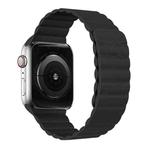 Two Loop Magnetic Watch Band For Apple Watch Series 9&8&7 41mm / SE 3&SE 2&6&SE&5&4 40mm / 3&2&1 38mm(Black)