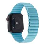 Two Loop Magnetic Watch Band For Apple Watch Series 9&8&7 41mm / SE 3&SE 2&6&SE&5&4 40mm / 3&2&1 38mm (Lake Blue)