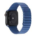 Two Loop Magnetic Watch Band For Apple Watch Ultra 49mm&Watch Ultra 2 49mm / Series 9&8&7 45mm / SE 3&SE 2&6&SE&5&4 44mm / 3&2&1 42mm (Midnight Blue)