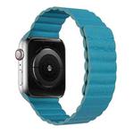 Two Loop Magnetic Watch Band For Apple Watch Series 7 45mm / 6 & SE & 5 & 4 44mm / 3 & 2 & 1 42mm(Cape Blue)