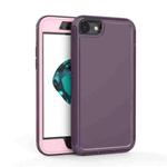 For iPhone SE 2022 / SE 2020 / 8 / 7 360 All-inclusive Shockproof Precise Hole PC + TPU Protective Case(Purple)