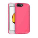 360 All-inclusive Shockproof Precise Hole PC + TPU Protective Case For iPhone 8 Plus / 7 Plus(Rose Red)