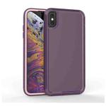For iPhone X / XS 360 All-inclusive Shockproof Precise Hole PC + TPU Protective Case(Purple)