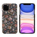 PC + Denim Texture Printing Protective Case For iPhone 11(Peony)