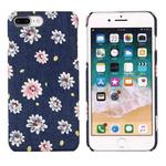 PC + Denim Texture Printing Protective Case For iPhone 8 Plus & 7 Plus(Pink Peach Blossom)