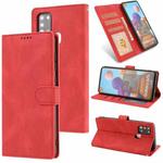 For Samsung Galaxy A21s Fantasy Classic Skin-feel Calfskin Texture Magnetic Buckle Horizontal Flip PU Leather Case with Holder & Card Slot & Wallet(Red)