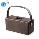 D30 Portable Subwoofer Wooden Bluetooth 4.2 Speaker, Support TF Card & 3.5mm AUX & U Disk Play(Brown)