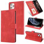 For iPhone 12 Pro Max Fantasy Classic Skin-feel Calfskin Texture Magnetic Buckle Horizontal Flip PU Leather Case with Holder & Card Slot & Wallet(Red)
