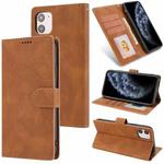 For iPhone 11 Pro Max Fantasy Classic Skin-feel Calfskin Texture Magnetic Buckle Horizontal Flip PU Leather Case with Holder & Card Slot & Wallet (Brown)