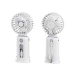 2 in 1 Portable Handheld Small Fan 10000mAh Fast Charge Power Bank (White)