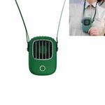 USB Charging Fan Portable Mini Hanging Neck Fan with 3 Speed Control(Green)