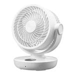 WT-F44 Adjustable Desktop LED Smart Digital Display Air Circulation Electric Fan, 3 Speed Control (White)
