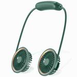 WS36 4.5W 1800mAh Angle Adjustable Three-speed Silent Hanging Neck Fan Multi-function Handheld and Desktop Small Fan (Green)