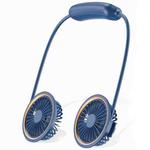 WS36 4.5W 1800mAh Angle Adjustable Three-speed Silent Hanging Neck Fan Multi-function Handheld and Desktop Small Fan (Blue)