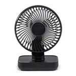 D606Y Portable Desktop Oscillating Small Fan (Black)