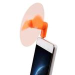 Fashion USB 3.1 Type-C Port Mini Fan with Two Leaves, For Mobile Phone with OTG Function(Orange)