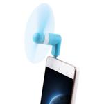 Fashion USB 3.1 Type-C Port Mini Fan with Two Leaves, For Mobile Phone with OTG Function(Blue)