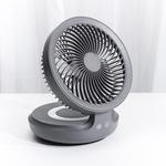 edon E808 Foldable USB Charging Wireless Suspended Air Circulation Electric Fan (Grey)
