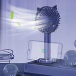 N10 Multi-function Handheld Desktop Holder Electric Fan, with 3 Speed Control (Sapphire Blue)