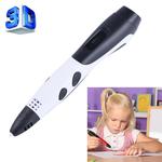Gen 6th ABS / PLA Filament Kids DIY Drawing 3D Printing Pen with LCD Display(White+Black)