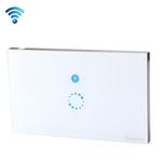 Sonoff  Touch 120mm 1 Gang Tempered Glass Panel Wall Switch Smart Home Light Touch Switch, Compatible with Alexa and Google Home, AC 90V-250V 400W 2A