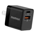 MOMAX UM36 PD 20W USB-C / Type-C + USB Fast Charger Power Adapter, CN Plug(Black)